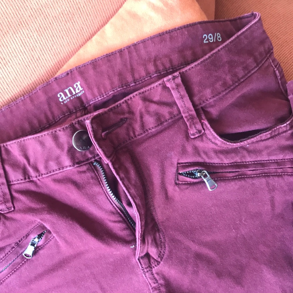 Ana burgundy jegging